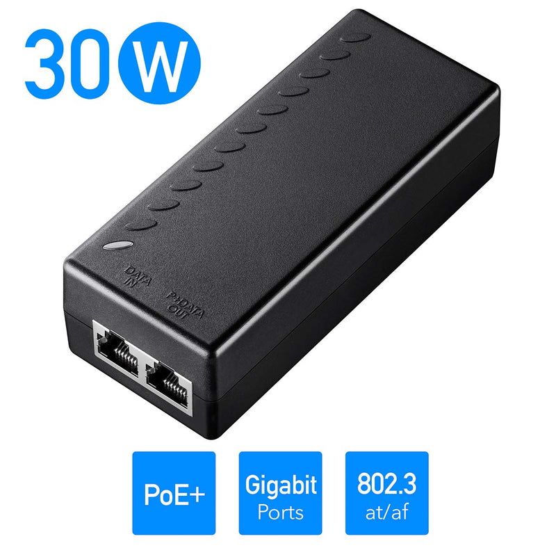 Cudy New 30W Gigabit PoE Injector Adapter, 30W,10/100/1000Mbps RJ-45, IEEE 802.3af / 802.3at Compliant, up to 100 Meters (325 Feet), PoE200