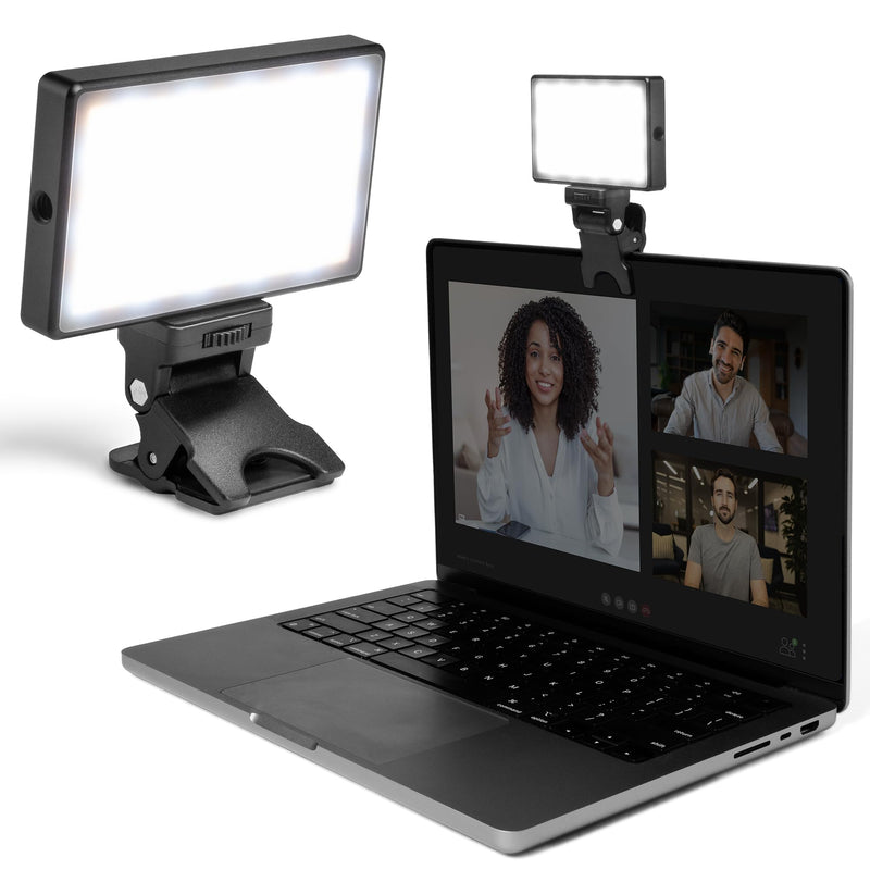 Lume Cube Video Conference Lighting Kit | Live Streaming, Video Conferencing, Remote Working | Lighting Accessory for Laptop, Adjustable Brightness and Color Temperature, Computer Mount Included Pack of 1 Light with Laptop Clip
