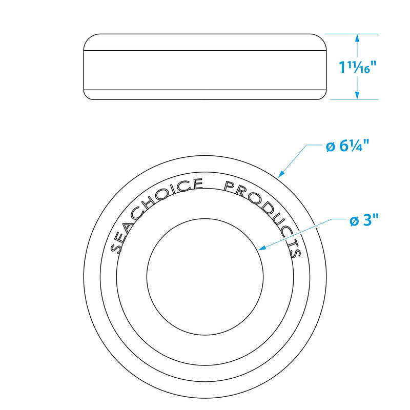 Seachoice Trailer Jack Stand Wheel Stop One Size