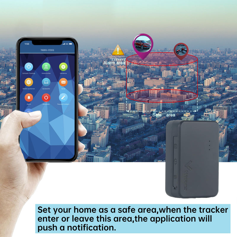 Winnes GPS Tracker for Vehicles 4G Mini Real-time Tracking Device Magnetic Hidden Locator Long Distance Global Positioning for Car Motorcycle Kids Elderly Dog Cat Luggage,Subscription Required 4G TK903(Battery 1500mah)