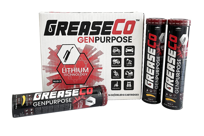 General Purpose Lithium Grease Tube | Cartridge for Grease Gun | Tractor | Trailer Axle | Farm Jack | Winch | Motorcycle | Lawn Mower | Door Tracks | RV ATV | Amber | Single Tube | NLGI 2 | GenPurpose