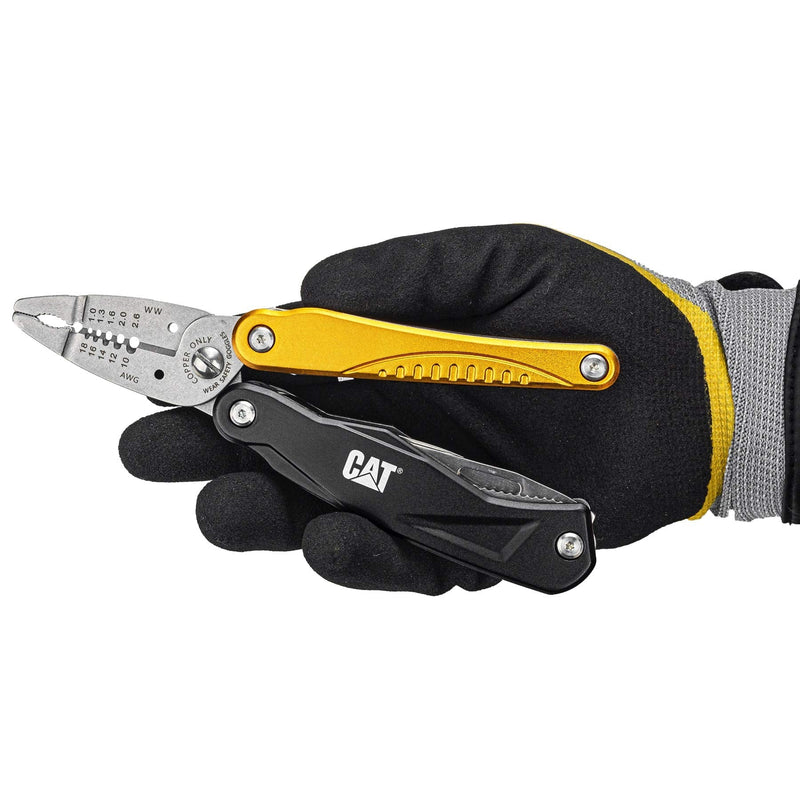 CAT 14-in-1 Multitool Pliers, Wire Stripper, Multi Purpose Electricians Pliers, Aluminum Handles and Stainless Steel Tools, Storage Pouch, Safety Lock - 980104