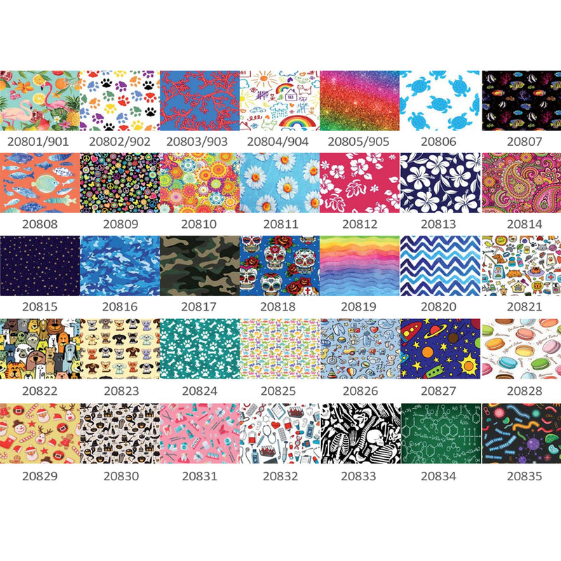 GIMA HOOD VARIOUS PATTERNS Surgical caps made of 100% high quality pure poplin 40 cotton, absorbent, highly breathable, latex-free M Medium or short hair turtles
