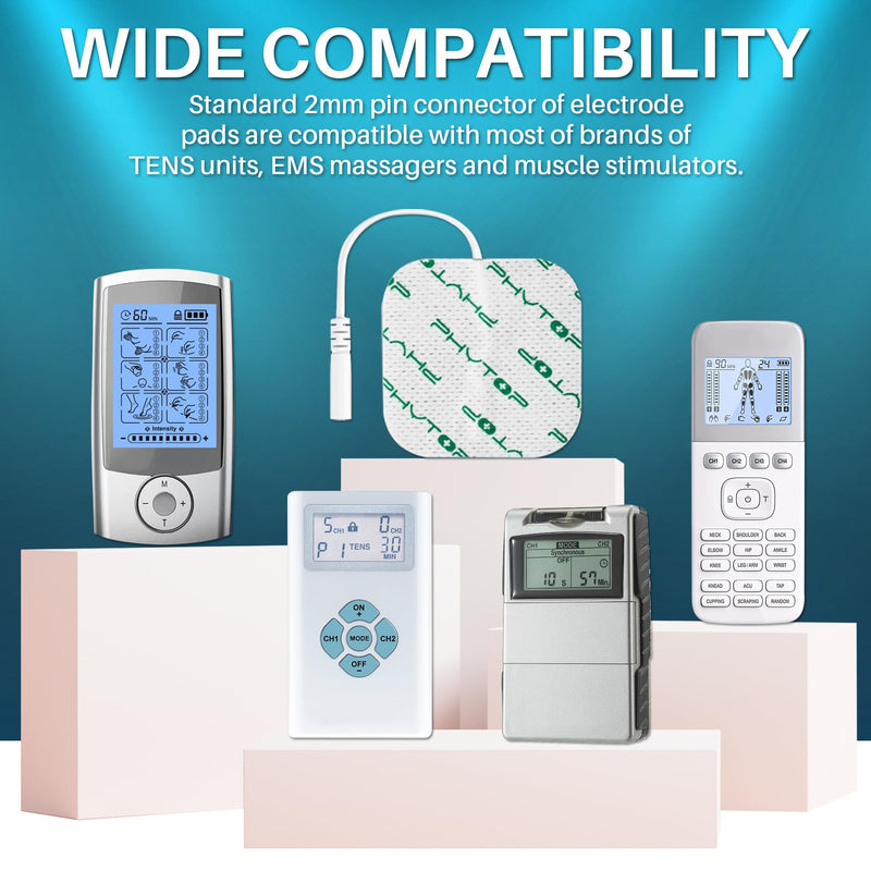 Tens Unit Pads 44 Pcs Tens Electrodes Replacement Pads for Electrotherapy