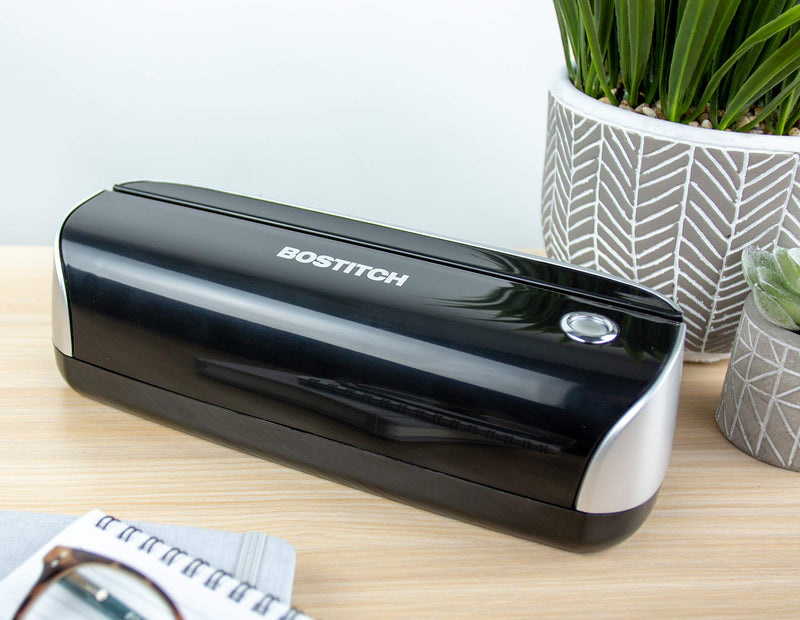Bostitch Office Electric 3-Hole Punch, AC Adapter or Battery Powered, Max Sheet Capacity 12 Sheets, Black (EHP3BLK) Electric 3 Hole Electric 12 Sheet