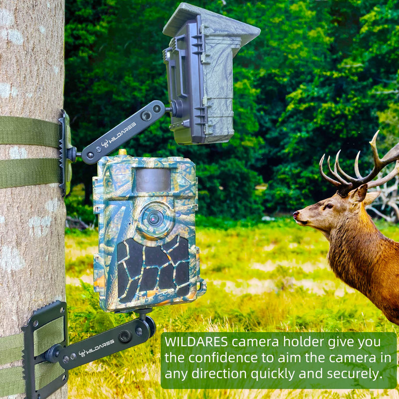1" x 6.6' Trail Cam Strap,Trail Camera Strap,1800 lbs,Heavy-Duty Game Camera Strap,Tree Belts,Durable Nylon Fiber,Long-Lasting Alloy Buckle,Pack of 2 Army Green 2Pcs