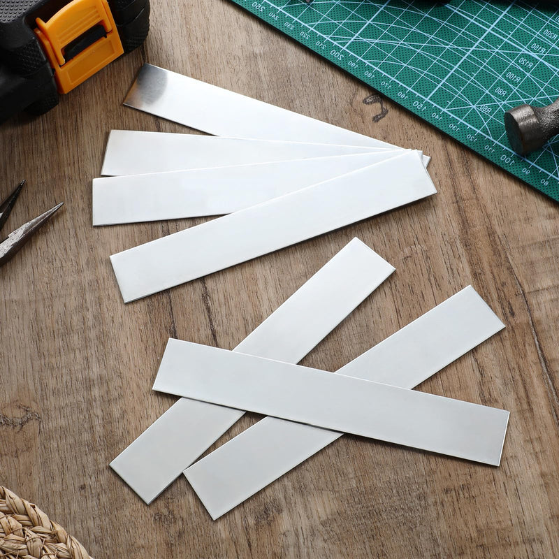 20 Pcs Pure Zinc Anode Sheet, 99.996% High Purity Copper Zinc Electrode Strip 0.04 x 1 x 6 Inch Bendable Anode Plate for Plating, Lab Research, Scientific Class Experiments