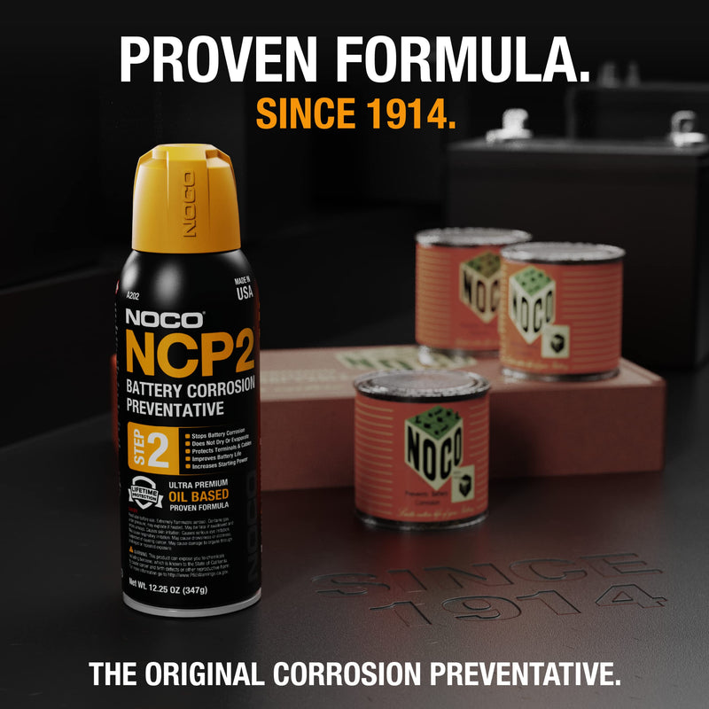 NOCO NCP2 A202 12.25 Oz Oil-Based Battery Corrosion Preventative, Corrosion Inhibitor, and Battery Terminal Protector Grease Spray Preventative Spray - 1 Pack