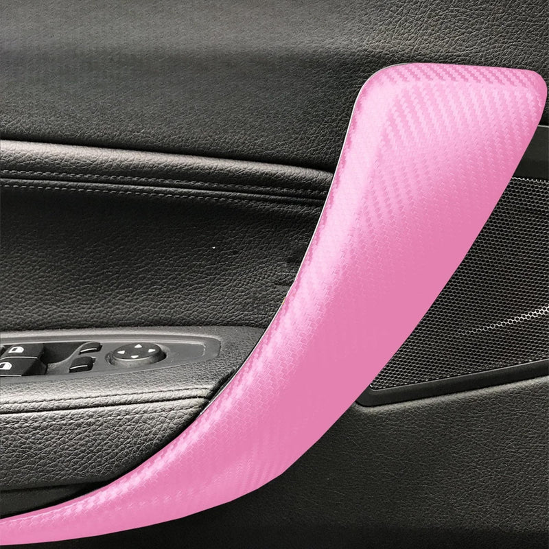 Lypumso 3D Pink Carbon Fiber Vinyl Wrap, Car Wrap Film Roll with Air-Release Technology for DIY Use, Car Auto Decal Exterior and Interior Wrapping Film, Vehicle Self Adhesive Sticker 1ft x 5ft