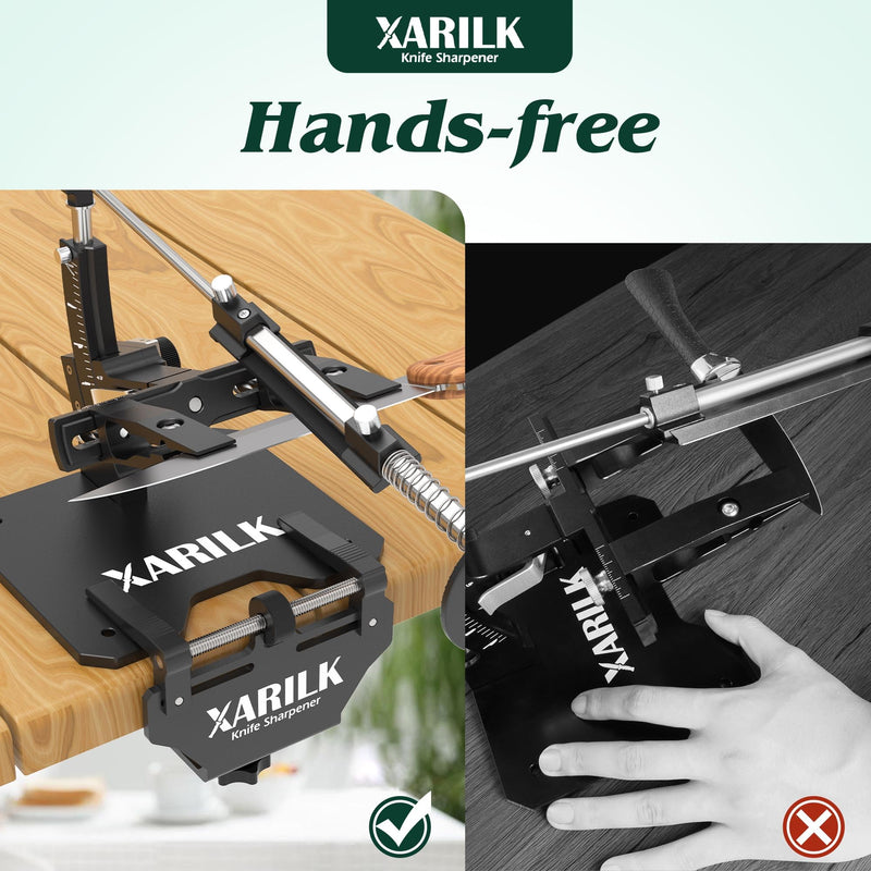Aluminum Knife Sharpener Securing Clip, Adjustable Width 1.8-4.5", Compatible with XARILK Sharpening Systems GEN2/GEN3