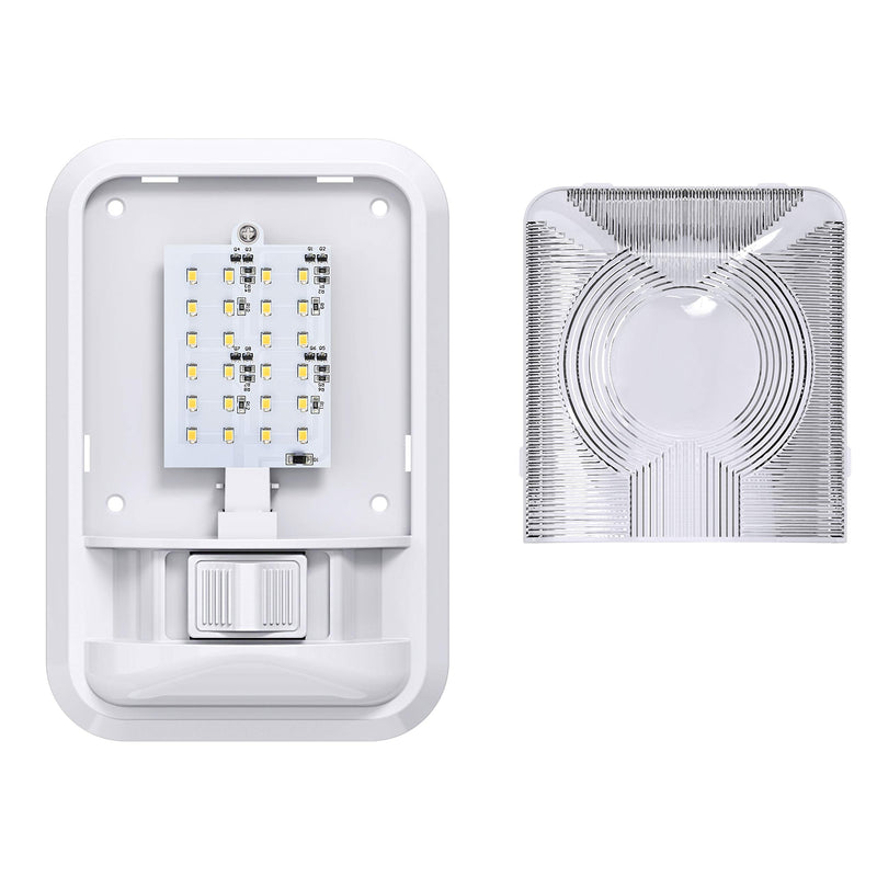 12V Led RV Ceiling Dome Light RV Interior Lighting for Trailer Camper with Switch, Single Dome 300LM