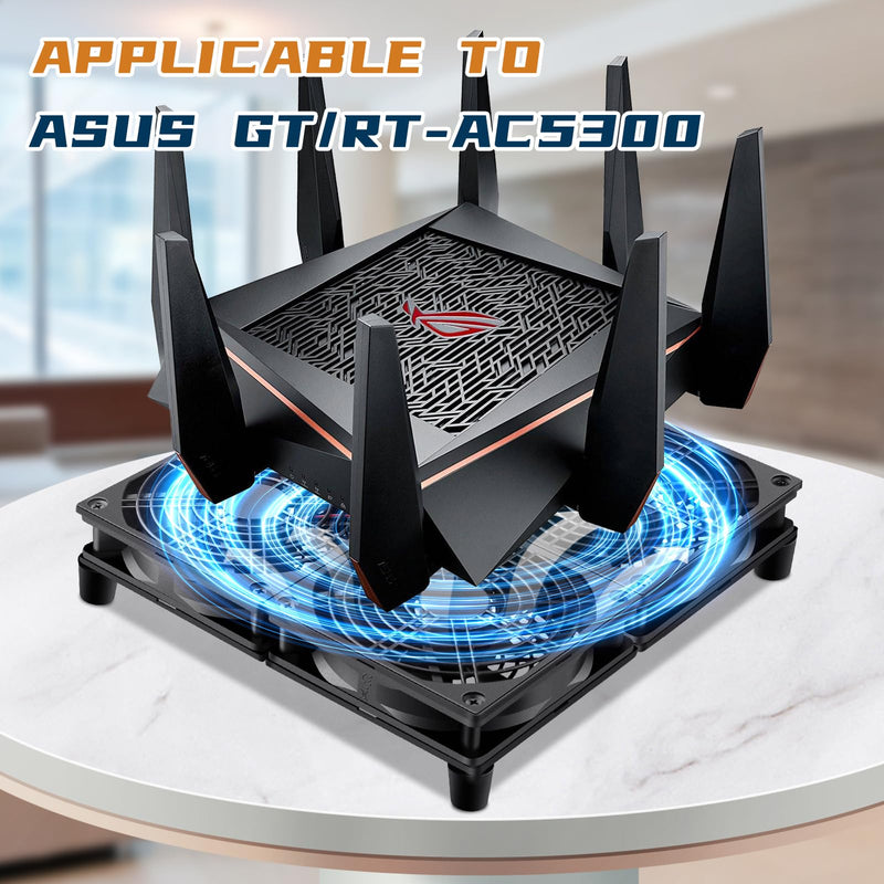 4 x 120mm Small Flat Computer Cooling Fan with Variable Speed Controller for DIY Electronics Router Media TV Box Cabinet Server Equipment Exhaust Ventilation 4 x 120mm