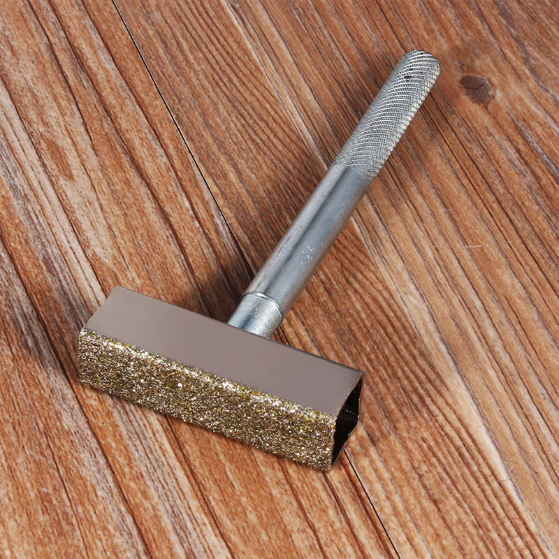 Grinding Wheel Dressing Tool, Diamond Grinding Wheel, Stone Straightener, Proper Dressing Tool, Bench Grinding Machine with Flat Diamond Coated Surface 45 x 100 mm/1.7 x 3.9 inch