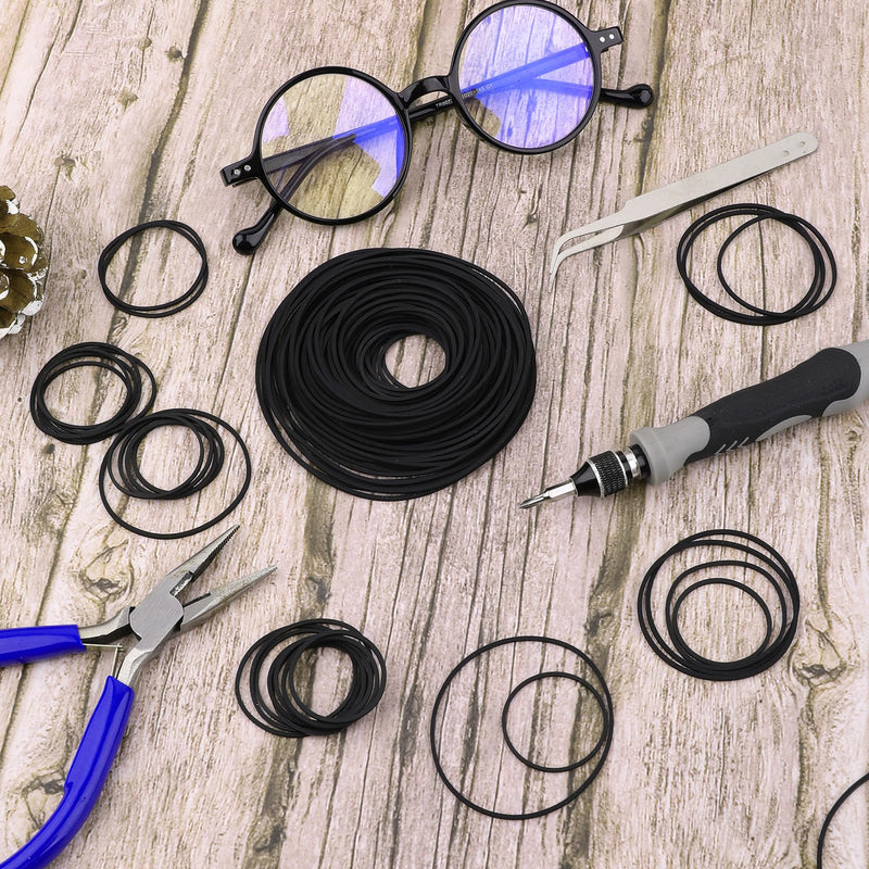 100 Pcs Recorder Rubber Belts Cassette Recorder Repair Maintenance Mix Flat Cassette Tape Machine Rubber Belts 40-135 mm Cassette Recorder Belts for DVD CD LD VCR Repeater Drives 1mm Width