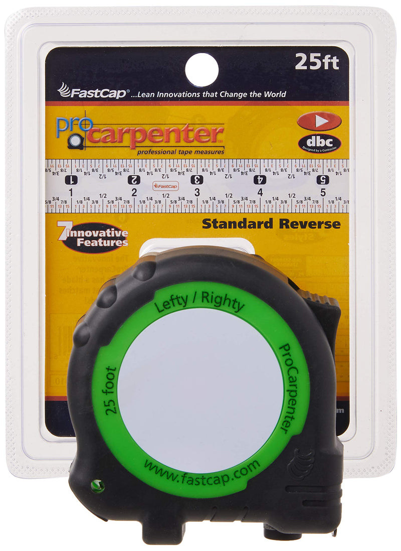 Fastcap PSSR-25 25-Foot ProCarpenter Lefty/Righty Standard Measuring Tape (Pack of 2) 2 Pack