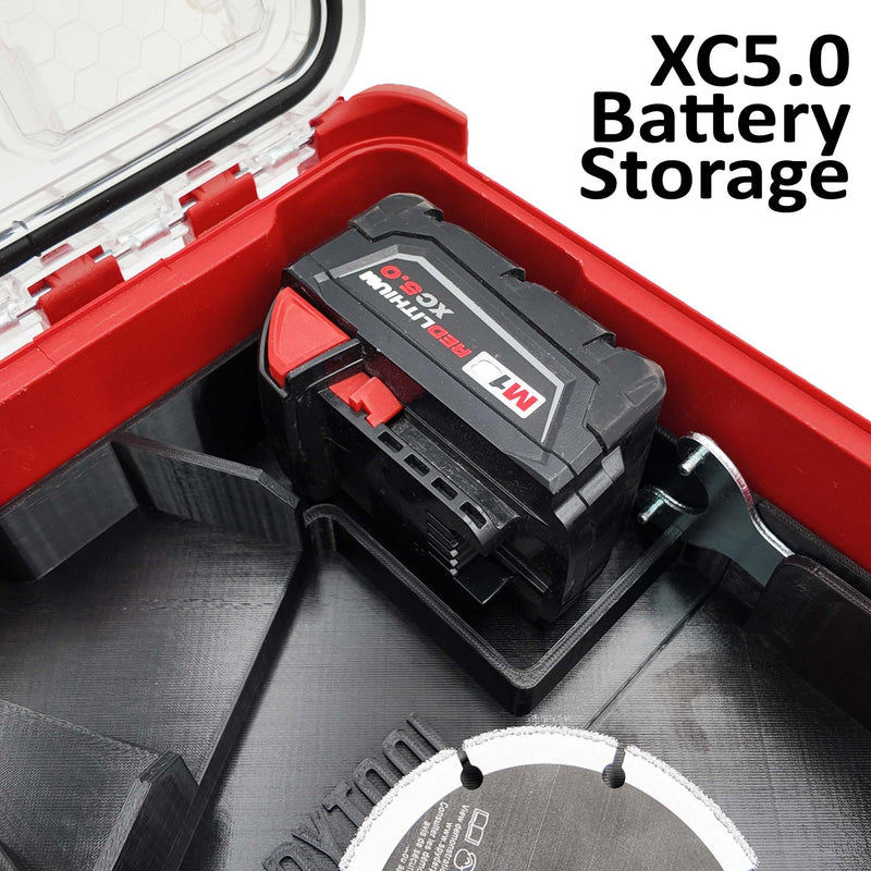 Tidy Tool Insert for Milwaukee M18 Grinder (Fits 2880, 2881, 2686 Models) – Packout Compact Organizer 48-22-8435 Liner – Accessory Storage Only