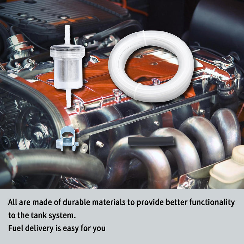 16.4Ft Diesel Heater Fuel Line Kit OEM# 1320399A 35320A,Include Fuel Hose+Inline Fuel Filter+Connecting Hoses+Fuel Line Clamps,Fuel Line Repair Kit Diesel Heater Accessories