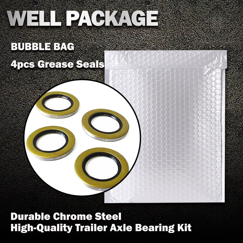 Double Lip Grease Seals 2.125" I.D x 3.376" O.D Replacement 10-10 or 21333TB Spindle #42 Fits 5200-7000 lbs Trailer Axle Hub Wheel Grease Seals