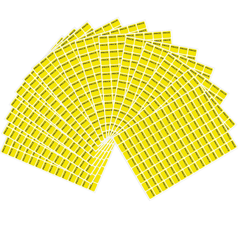 2240 Pieces Garage Sales Stickers Yellow Preprinted Pricing Labels Pre Priced Pricing Labels Sale Labels Yard Sale Stickers - NewNest Australia