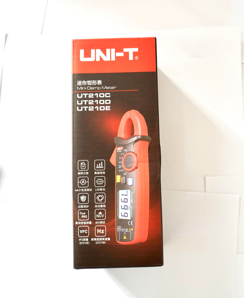 UNI-T UT210E Mini Digital Clamp Meter Handheld RMS AC/DC Resistance Capacitance Tester