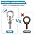 4 Pack M12 Stainless Steel Eye Bolts with Nuts and Washers, 1/2" x 4" Long Lifting Ring Eye Bolt, Heavy Duty Marine Grade 304 Eyebolts for Outdoor String Light Hanging, Tie Down Anchors M12x102mm (1/2"x4")