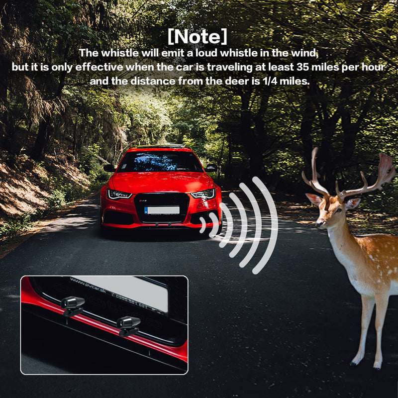 8 Pieces Deer Whistle,Deer Warning Whistles Device for Car,Save Deer Whistles Repellent Devices,Deer Whistles for Vehicles,Car Deer Warning Devices Animal Alert for Cars Trucks Motorcycles