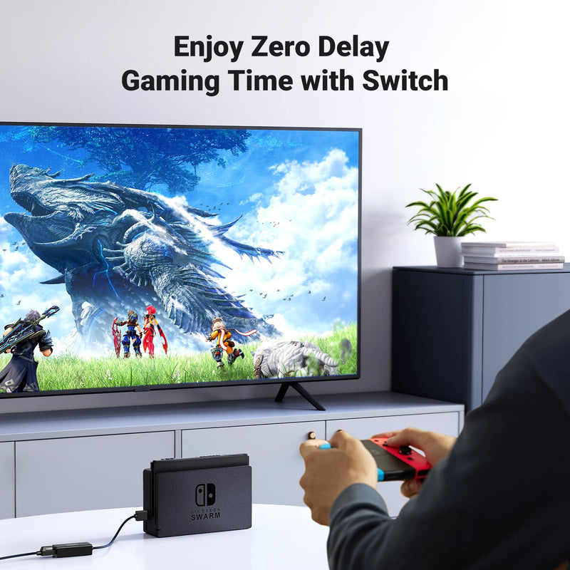 UGREEN USB to Ethernet Adapter 100 Mbps Bundle with Cat 8 Ethernet Cable 3FT Flat High Speed 40Gbps 2000Mhz Internet Cable