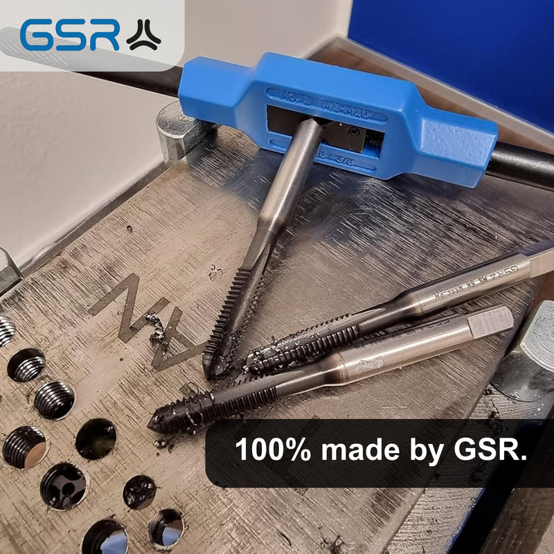 GSR Silver tap wrench DIN 1814 adjustable, hand tap (size 1.1/2 | M1 - M12), clamping jaws made of tool steel, square holder, tap set accessories ‎No. 1.1/2 | M1 - M12 | BSW 1/16-1/2 | G1/8