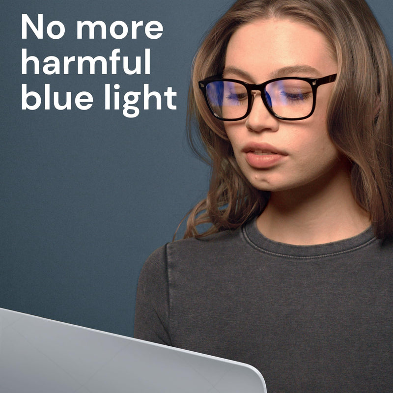 Gaoye Blue Light Glasses for Computer & Gaming - Anti UV Ray Lenses, Scratch-Resistant & Comfort Fit Medium Matte Black 1