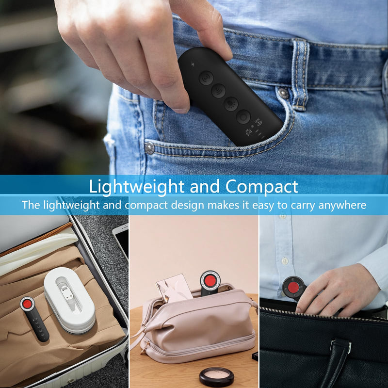 2025 Latest Upgraded Version Hidden Camera Detectors, 5 Levels Sensitivity Camera Detector Spy Camera Finder, Hidden Bug and Camera Detector, GPS Tracker Detector for Car, Home, Travel, Hotel, Office