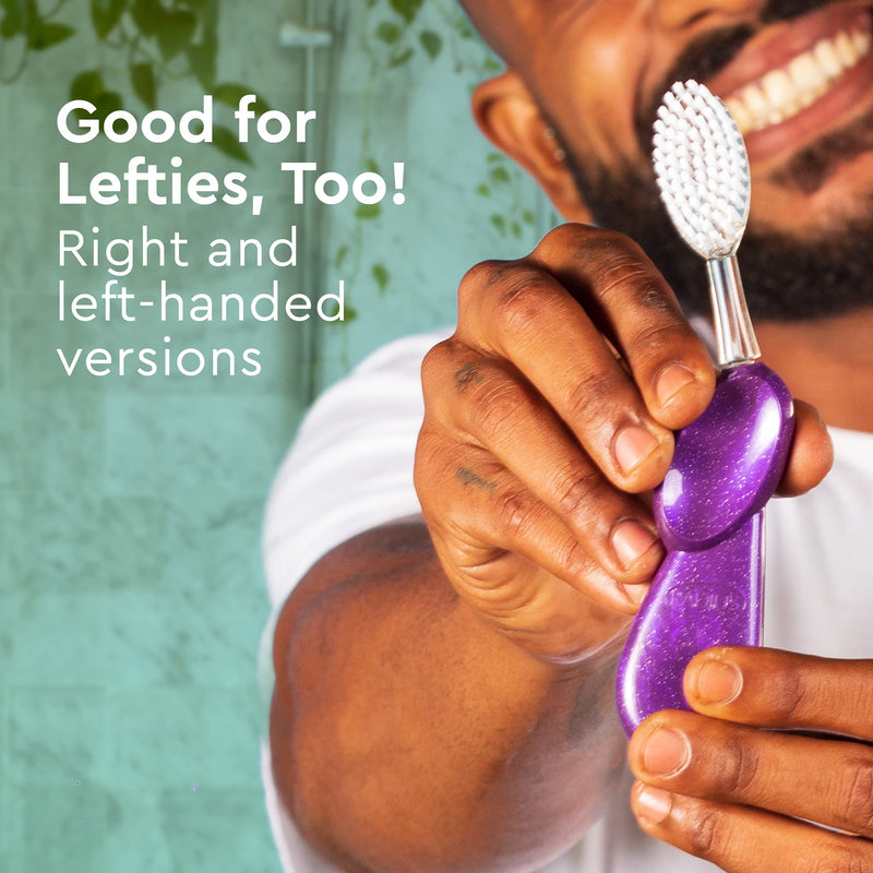 RADIUS Big Brush BPA Free & ADA Accepted Toothbrush Designed to Improve Gum Health & Reduce Gum Issues - Right Hand - Midnight Sky/ Marble/ Soda Pop Eco Grind - 3 count (pack of 1) Midnight Sky/Marble/Soda Pop Eco Grind 1 Count (Pack of 3)