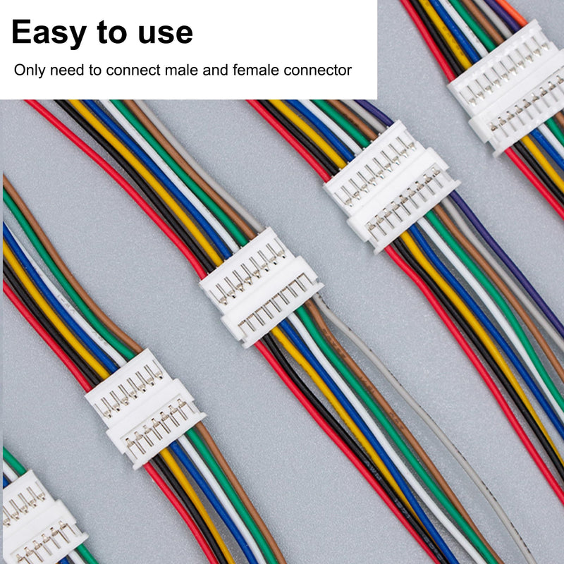 360PCS JST MX 1.25MM Connector Assortment Kit, 1.25MM Pitch Male and Female Connectors, 2/3/4/5 Pin Housing Adapter Plug Terminal