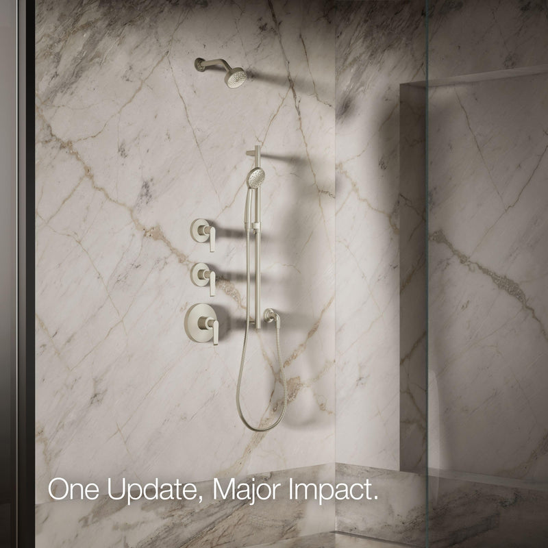 Kohler 72417-Y-BN Awaken® G90 Single-function showerhead, 2.5 gpm, Vibrant Brushed Nickel