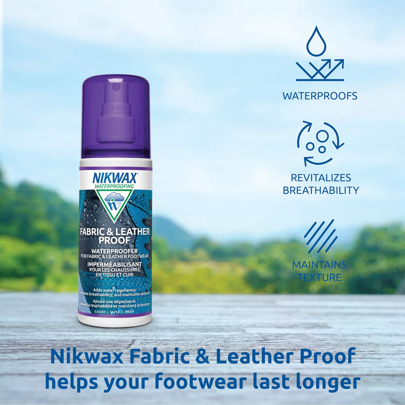 Nikwax Fabric and Leather Proof Waterproofing Spray-on