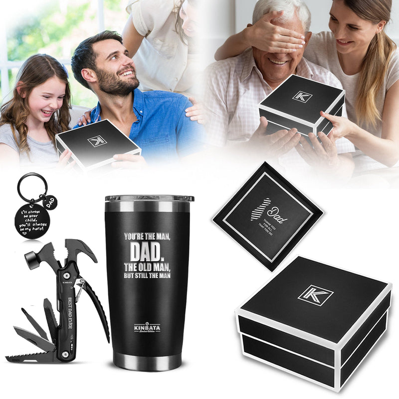 Birthday Gift For Dad-Fathers Best Day for Dad Ever Gifts for Men from Daughter Son Wife Personalized Present for Him PaPa Multitool A-DAD Multitool SET