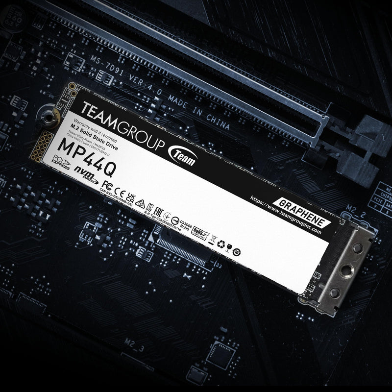 TEAMGROUP MP44Q 1TB SLC Cache Gen 4x4 M.2 2280 PCIe 4.0 with NVMe Laptop & Desktop & NUC & NAS SSD Solid State Drive (R/W Speed up to 7,400/6,200MB/s) TM8FFD001T0C101 Superb