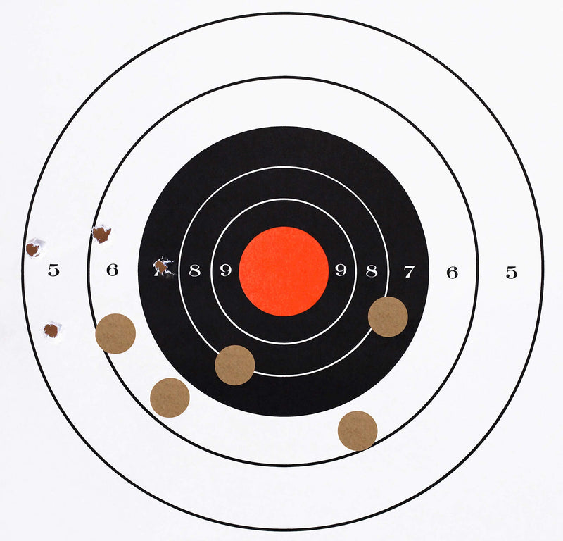 ChromaLabel 0.75 Inch Permanent Round Target Pasters for Shooting and Marksmanship, 1000 Labels per Dispenser Box, Kraft