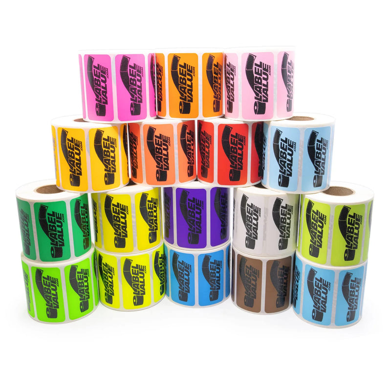 LabelValue.com | Custom Printed 2" x 1" Labels & Stickers, 1 Roll Per Pack