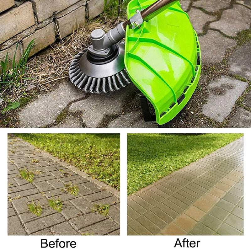 MEZHEN weed brush professional weed brush brush cutter steel wire cutting head cone wire brushes weed joint brush for brush cutter weed trimmer