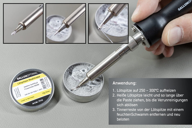 TechnikRat TT15 soldering tip reactivator lead-free 15g can single