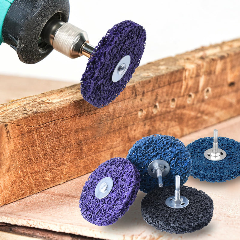 Tendak 5 pieces CSD disc 100 mm CBS grinding disc set, coarse cleaning disc CBS cleaning disc for angle grinders of color, oxidation cleaning 5 pieces - 100 mm