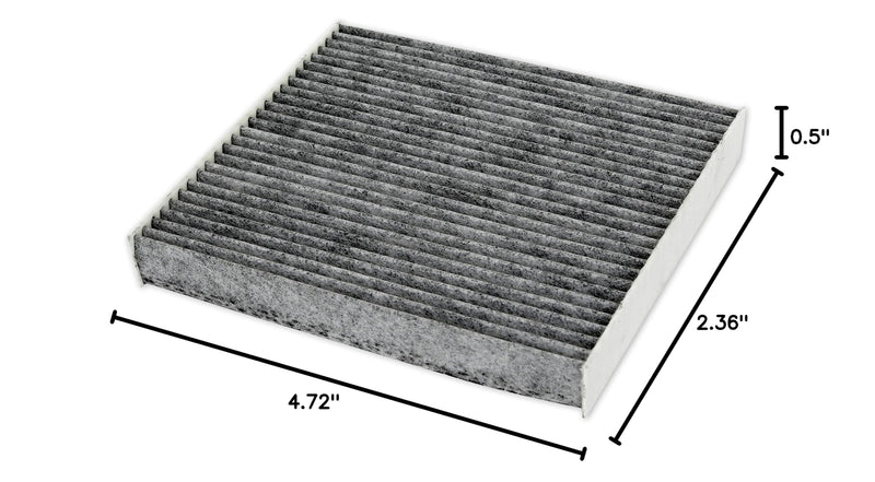 EPAuto CP182 (CF11182) Replacement for Honda Premium Cabin Air Filter includes Activated Carbon 4.7" x 2.4" x 0.5"