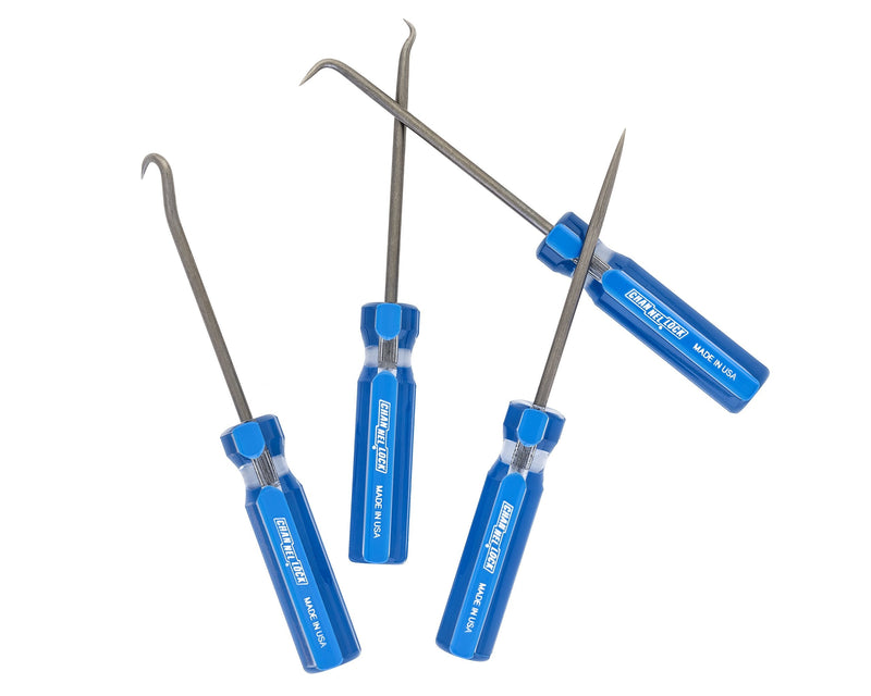 Channellock HP-4A 4 Piece Precision Hook and Pick Set, Useful as Gunsmith Tools, Removing Small Fuses, Wire plugs and o-rings, Heat Treated Alloy Steel Blades for Extended Tool Life, Made in the USA