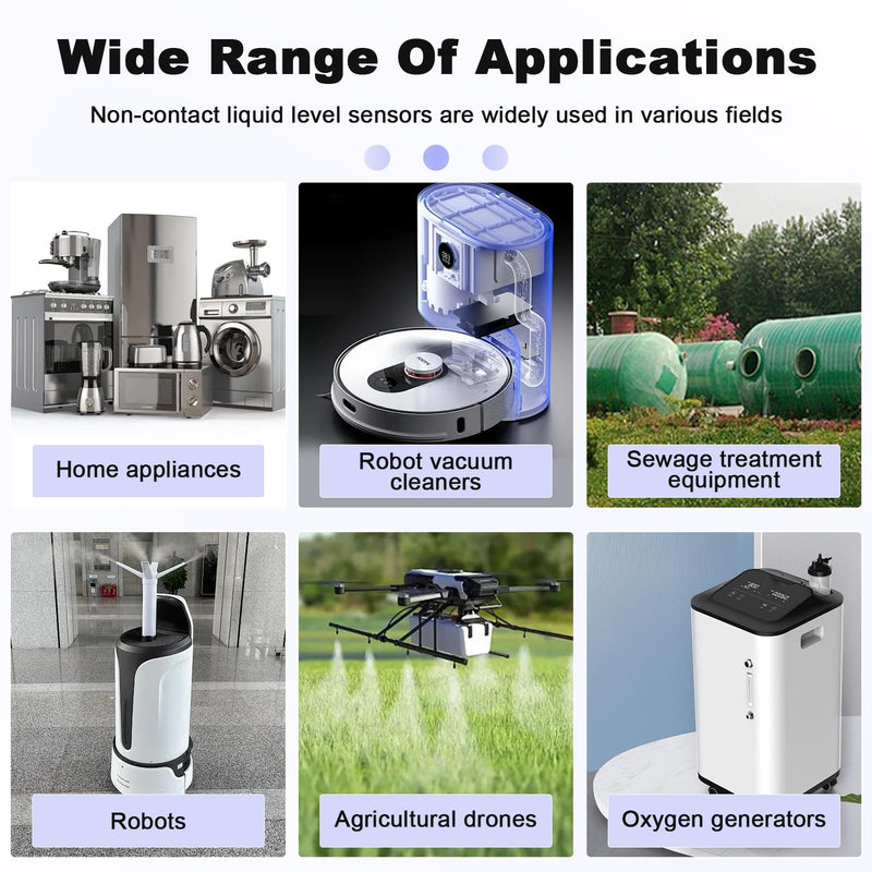 Liquid Level Sensors, Level Sensor Non-Contact NPN Output Interface IP67 Waterproof XKC Y25-NPN 5-12V