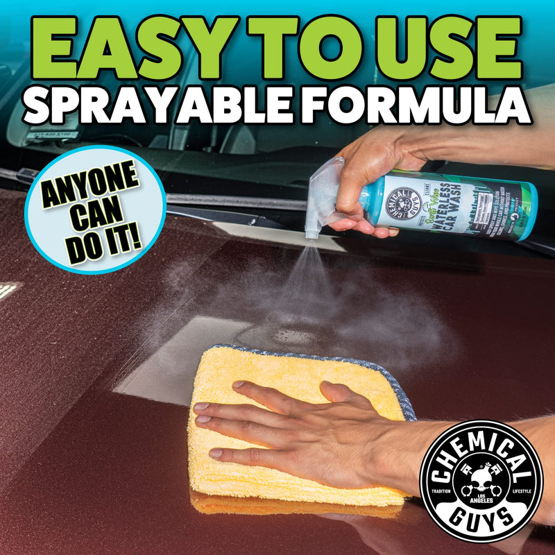 Chemical Guys CWS20916 Swift Wipe Sprayable Waterless Car Wash, Easily Clean - Just Spray & Wipe, Safe for Cars, Trucks, Motorcycles, RVs & More, 16 fl oz