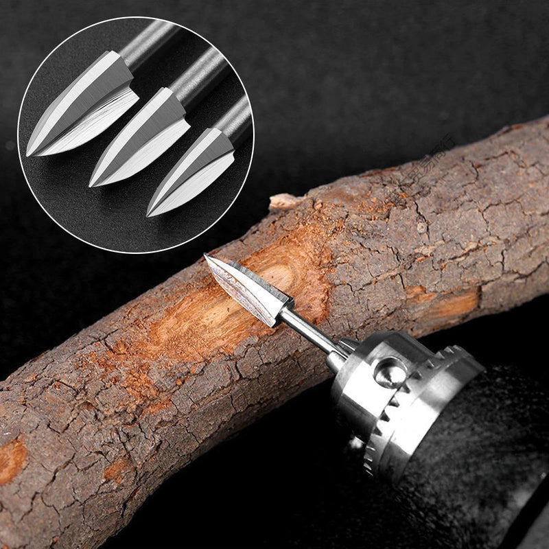 5 Pieces Wood Carving Tool Wood Cutter Wood Carving Drill Bits Set, Carving Drill Wood Carving Tools, Accessories Wood Engraving Tool, Wood Carving Accessories, Wood Carving Drill Bit