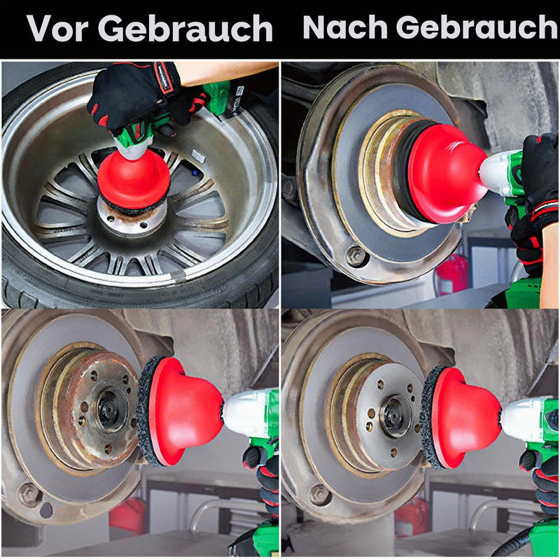 2 x Coarse Sanding Discs 150 mm CSD Disc for Sanding Discs | Wheel hub grinder aluminium hub grinder 6IN-BRBL-2PCS