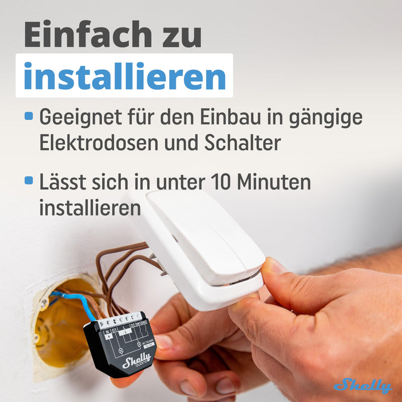 Shelly Wave 2PM | Z-Wave Smart Switch Relay | 2 Channels 16 A with Current Metering | Home Automation | Z-Wave Gateway Required | Low Power Consumption | Z-Wave Repeater | High Compatibility Shelly Wave 2PM