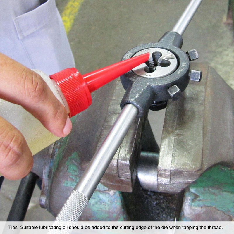 sourcing map Round Thread Cutting Jaws 7/8"-14 UNF Alloy Tool Steel Machine Thread Repair Hand Tool