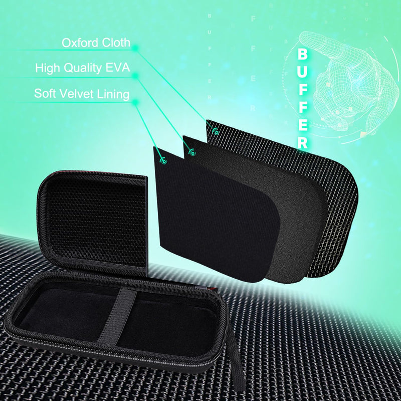 XANAD Black Hard Case for Texas Instruments TI-84 Plus CE/TI-84 Plus/TI-Nspire CX II CAS/TI-Nspire CX II/TI-83 Plus/TI-89 Titanium/TI-85 / TI-86 Color Graphing Calculator